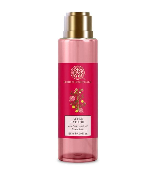 forest essentials iced pomegranate kerala & lime nourishing after bath body oil - 130 ml