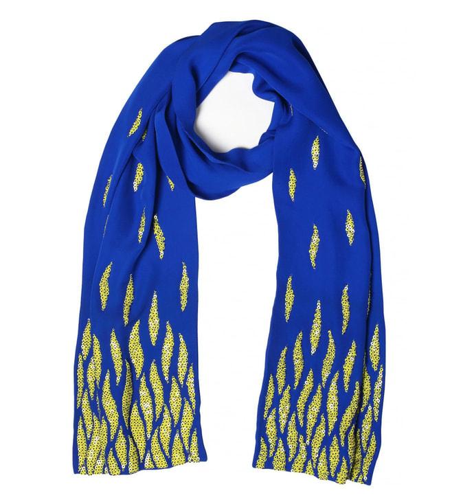 forest of chintz blue blaze scarf