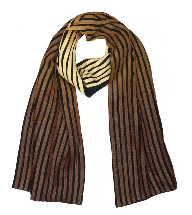 forest of chintz gold pleats please scarf