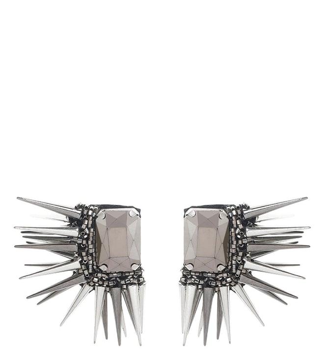 forest of chintz gunmetal gothic earrings