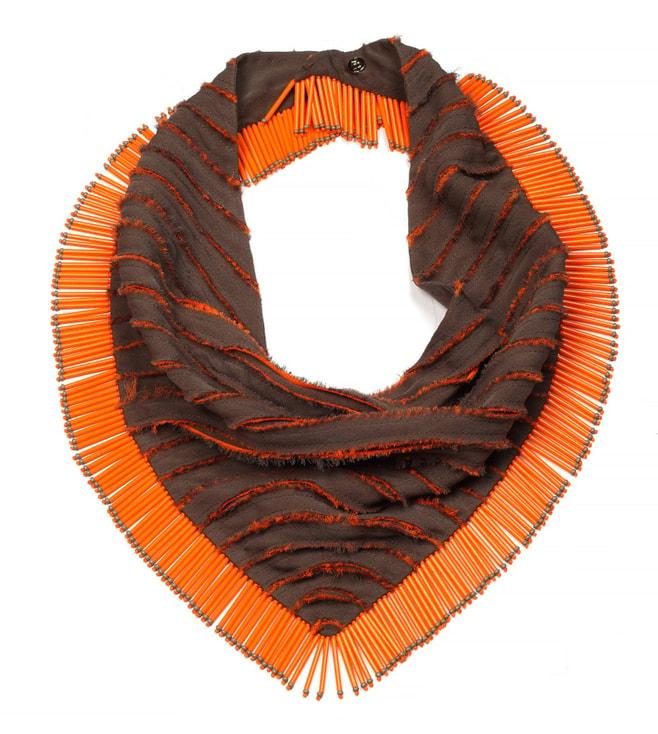 forest of chintz orange paris scarf