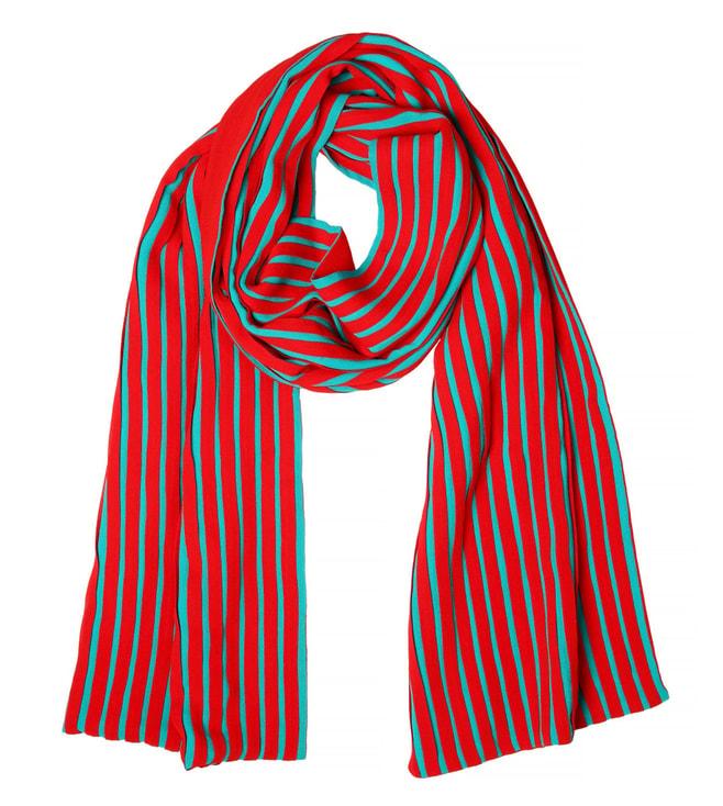 forest of chintz red pleats please scarf