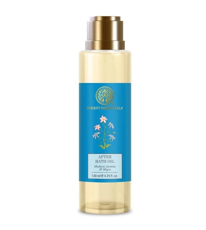 forest essentials after bath oil madurai jasmine & mogra ayurvedic shower oil|130 ml