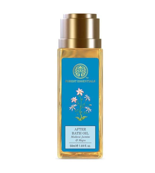 forest essentials ayurvedic madurai, jasmine & mogra after shower oil - 50 ml