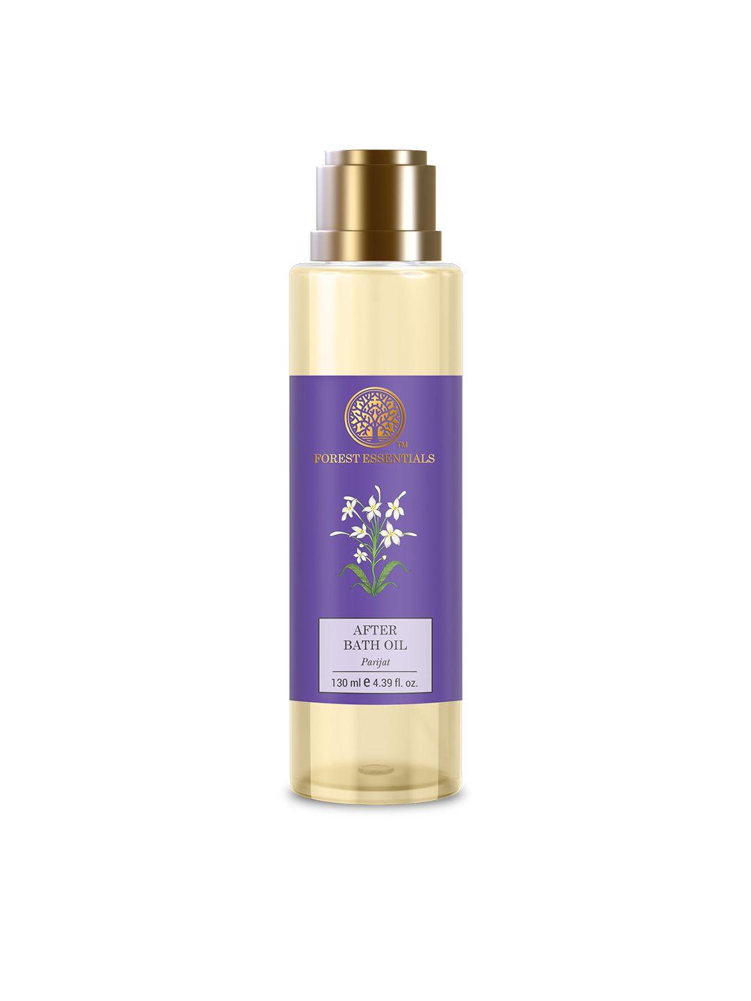 forest essentials ayurvedic moisturizing & nourishing after bath shower oil parijat- 130ml