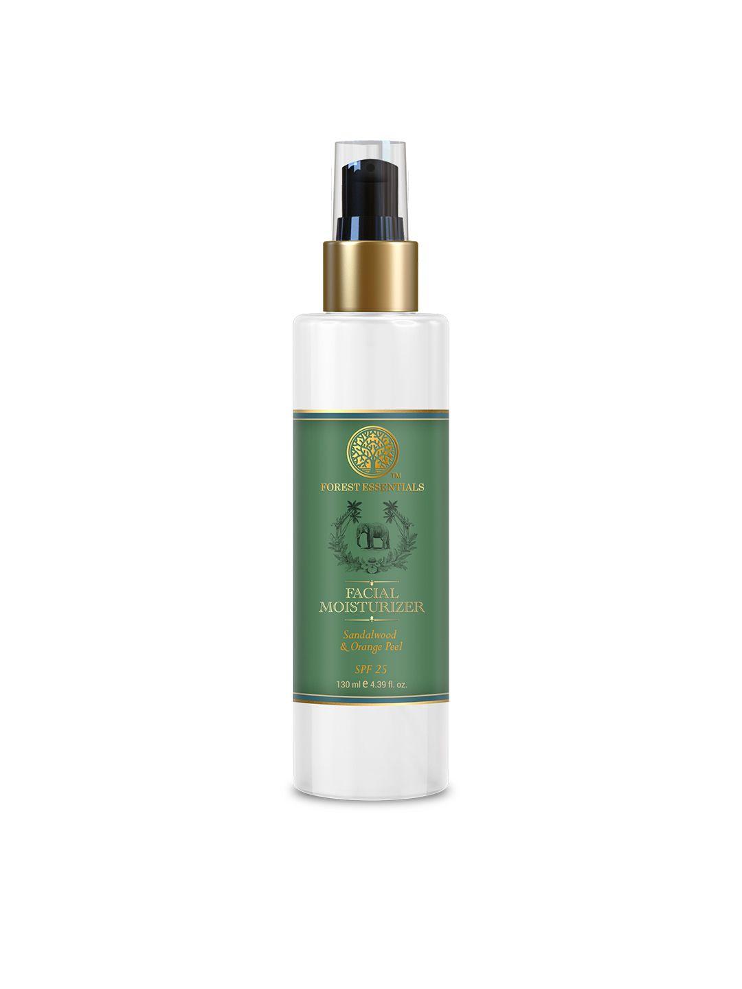 forest essentials hydrating spf25 facial moisturiser with sandalwood & orange peel - 130ml