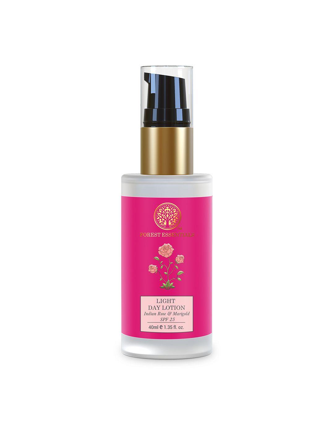 forest essentials light day lotion indian rose & marigold with spf 25 for dry skin - 40ml