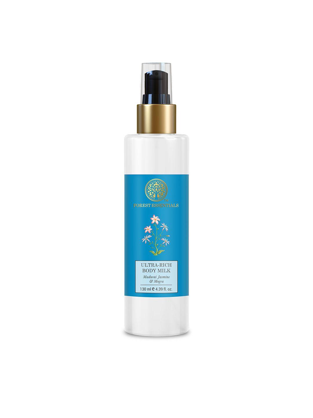 forest essentials ultra-rich body milk jasmine & mogra moisturizing body lotion - 130ml