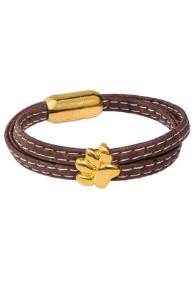 foret pugmark cork bracelet - brown