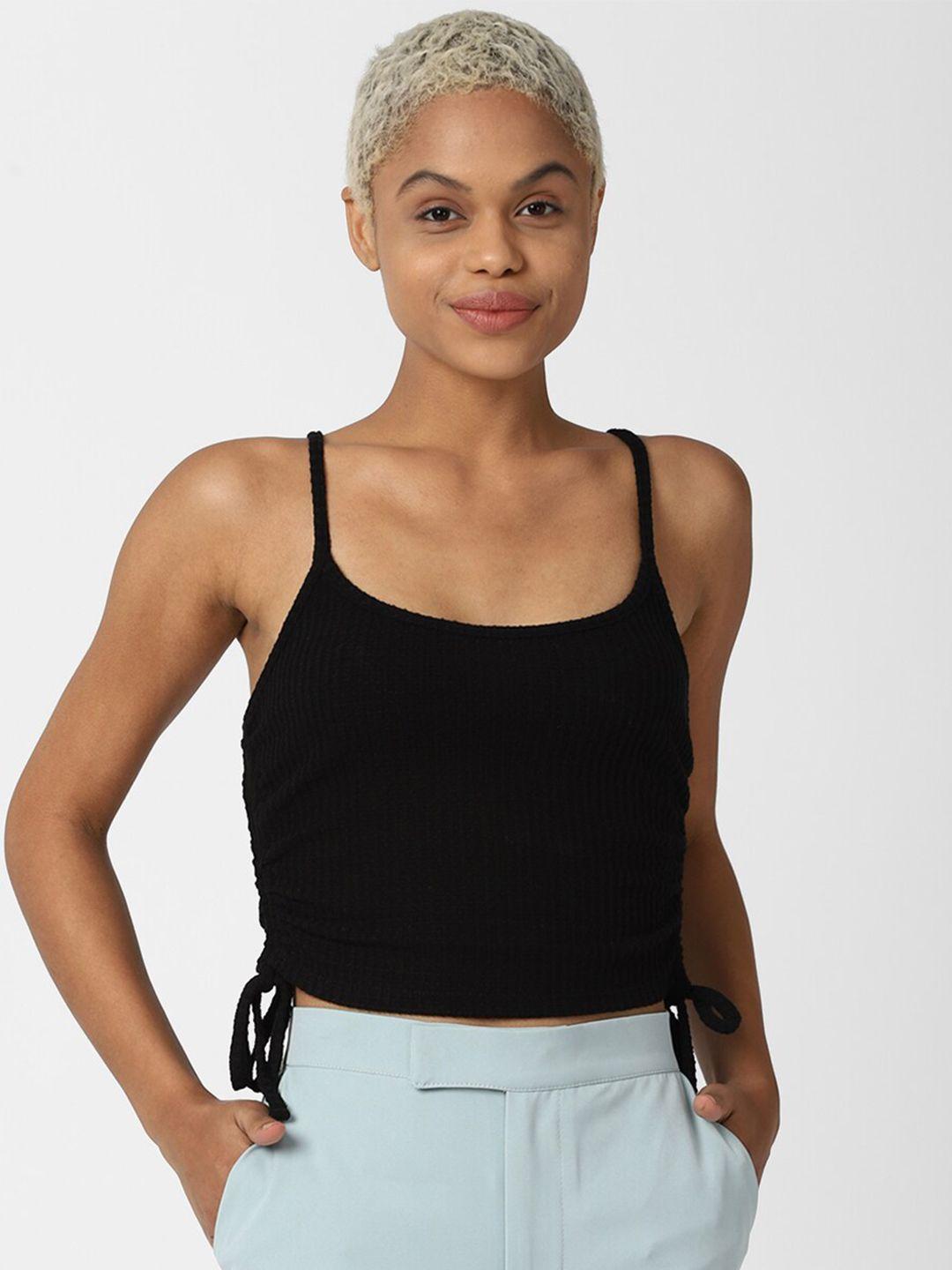 forever-21-black-striped-fitted-top