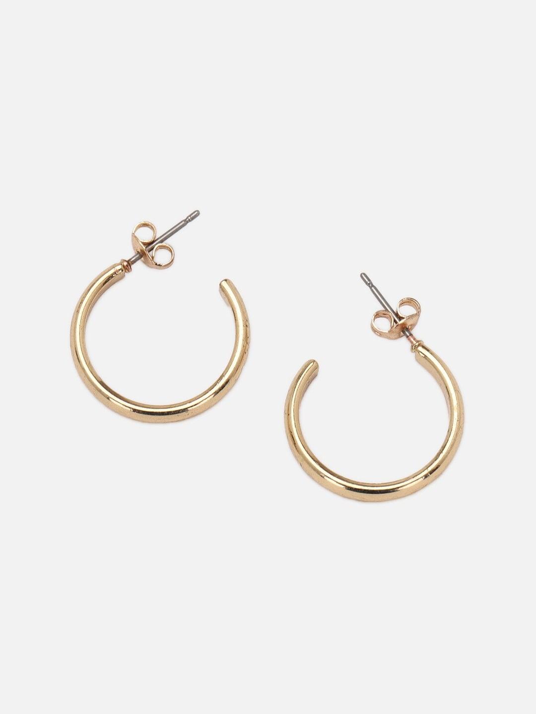 forever 21 circular half hoop earrings
