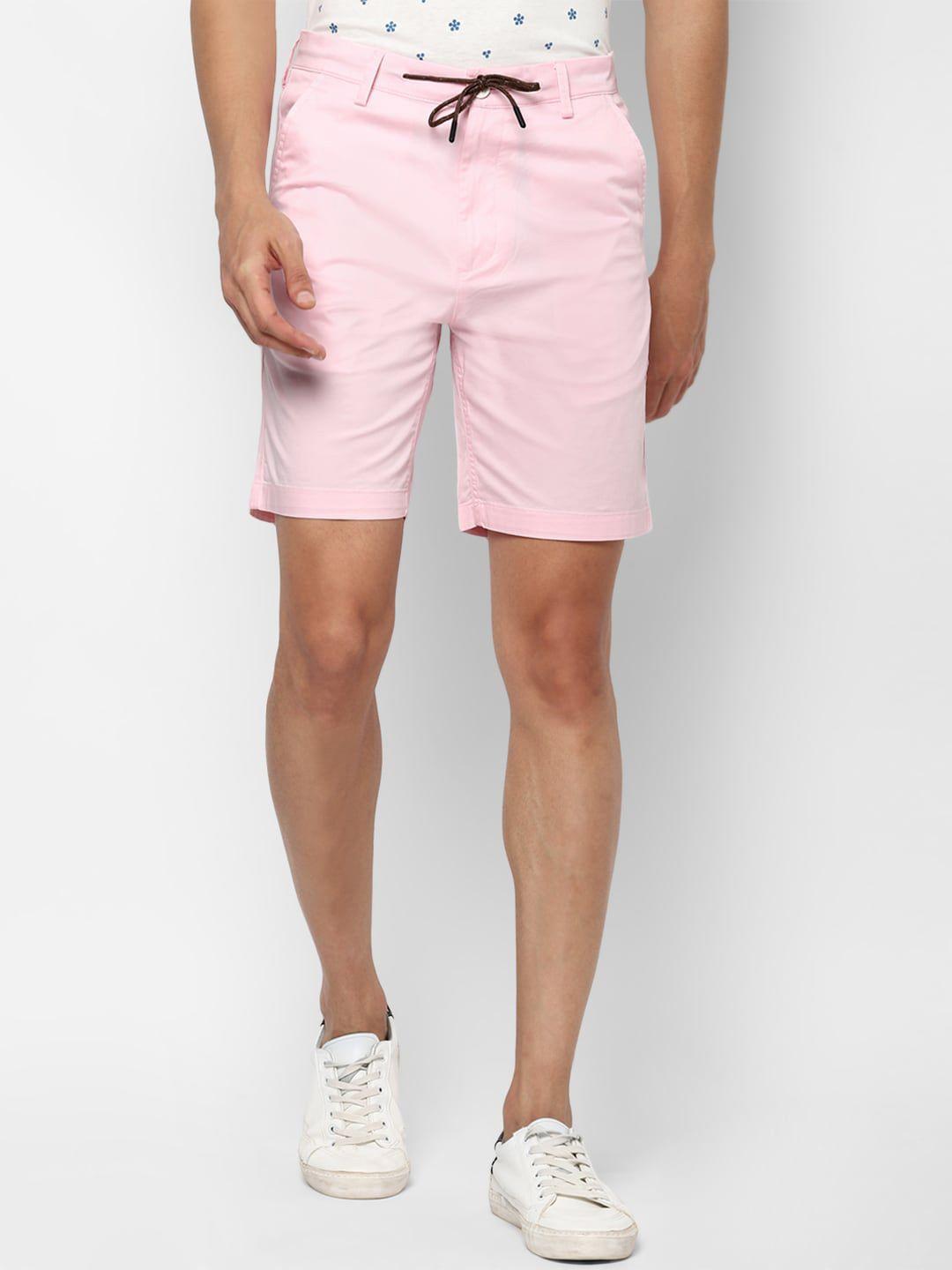 forever 21 men pink regular shorts