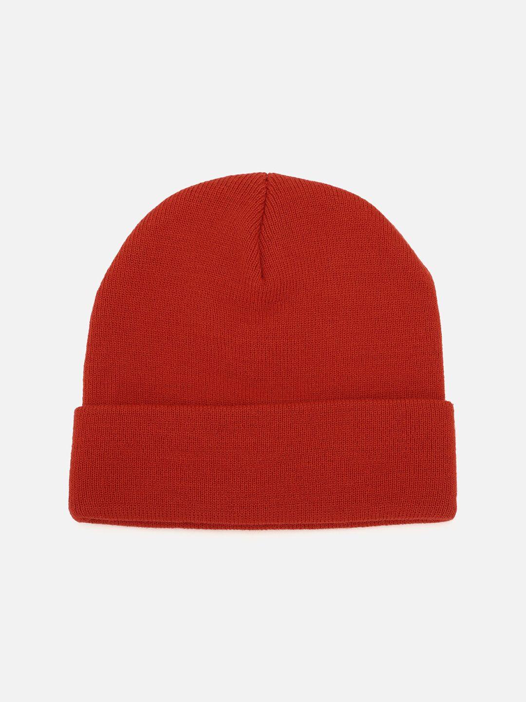 forever 21 men red solid beanie