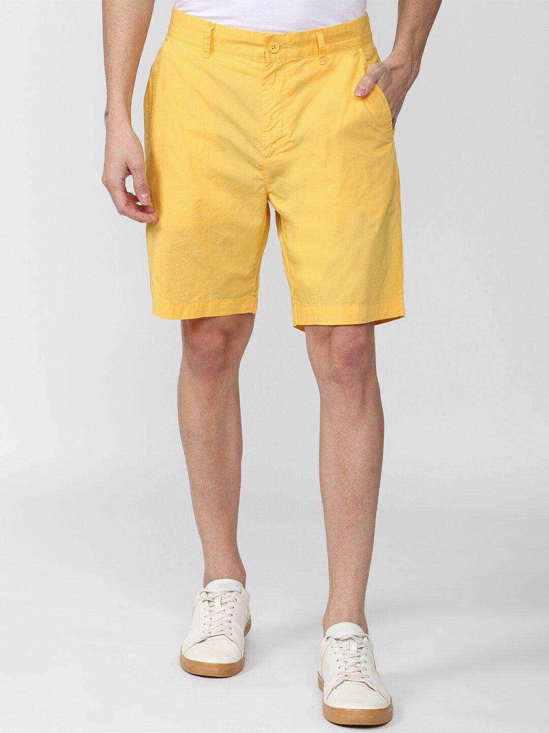 forever 21 men yellow shorts