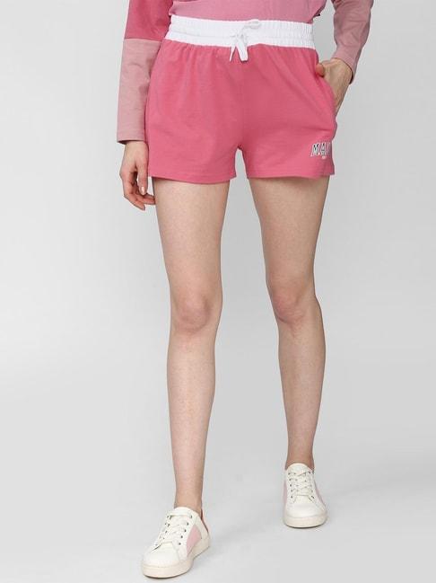 forever 21 pink regular fit shorts