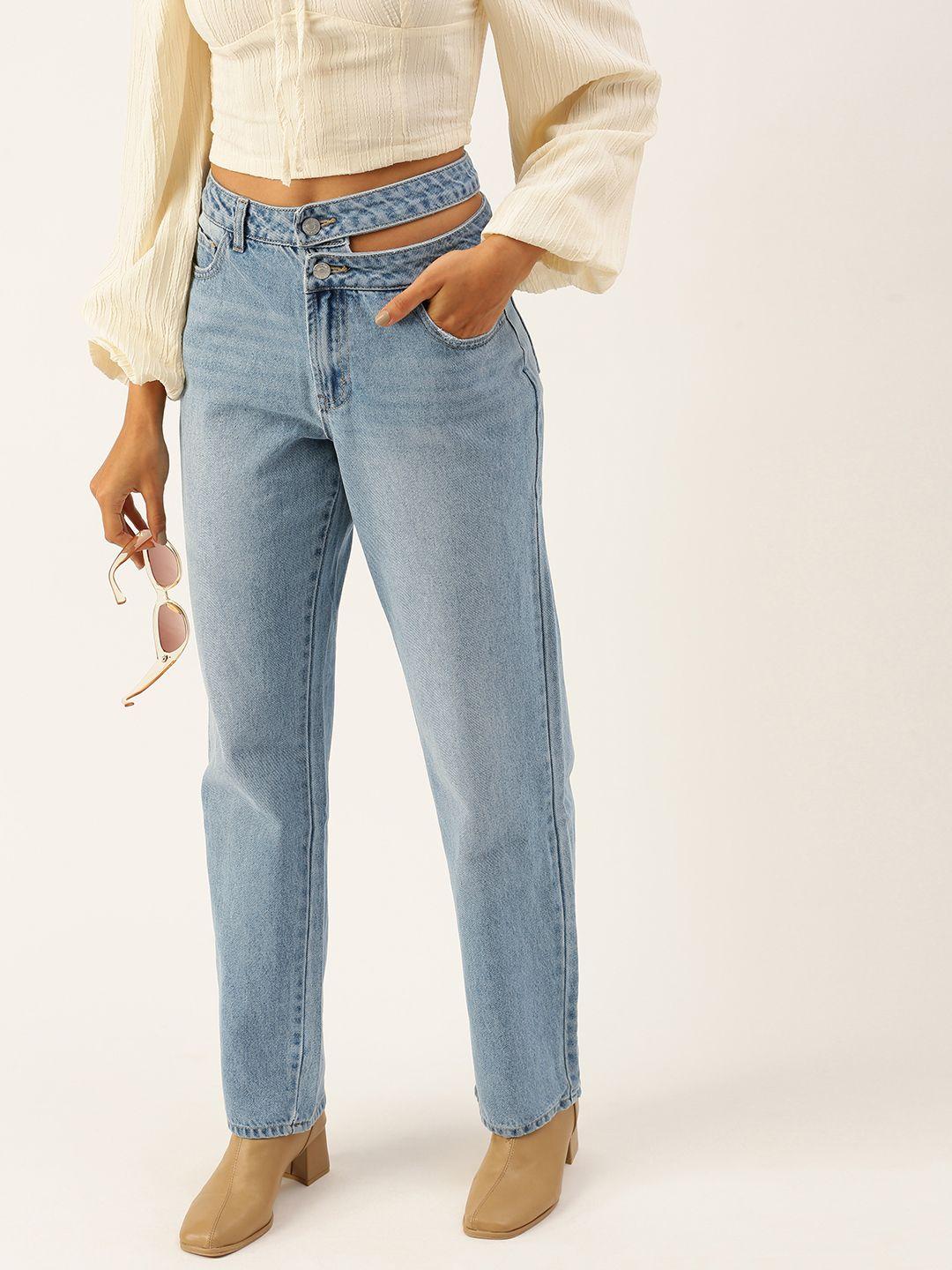 forever 21 straight fit pure cotton jeans