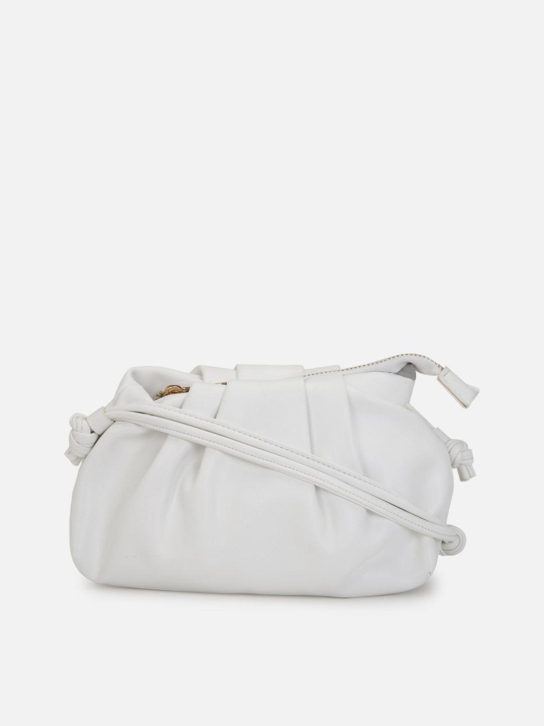 forever 21 white structured sling bag