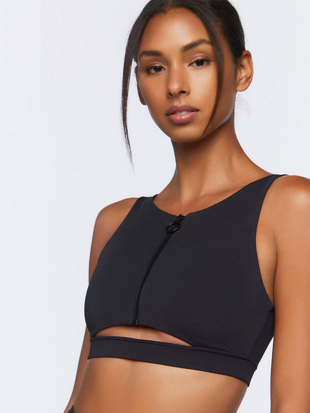 forever 21 woman solid crop top