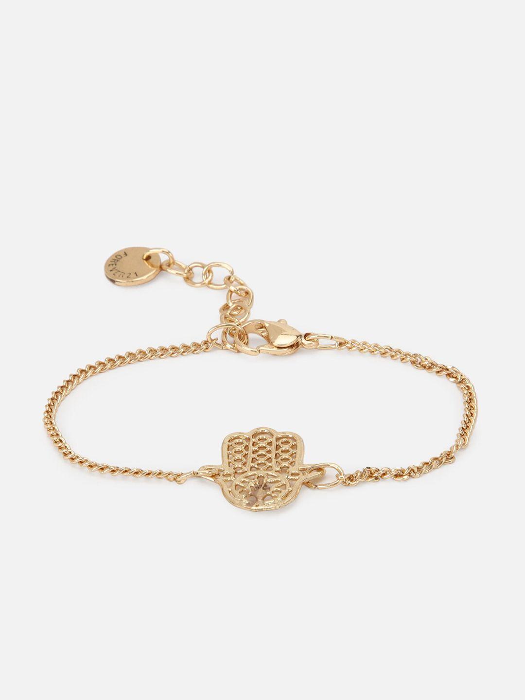forever 21 women gold-toned wraparound bracelet