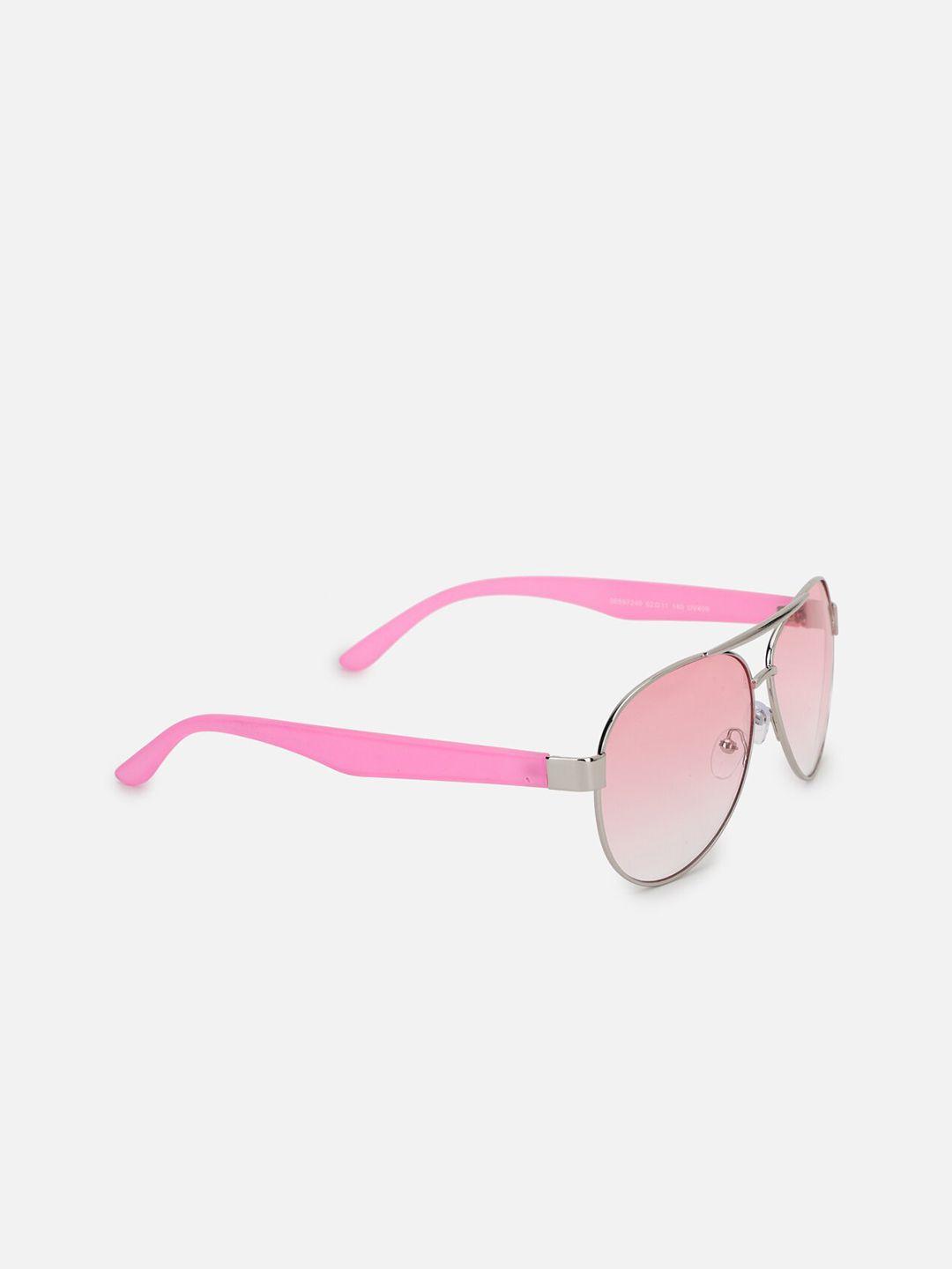 forever 21 women pink lens & pink aviator sunglasses