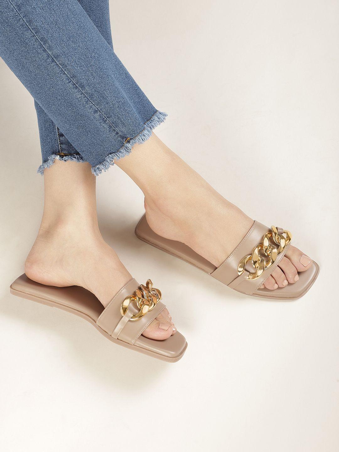 forever 21 women solid open toe flats