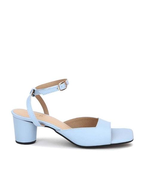 forever 21 women's sky blue ankle strap sandals