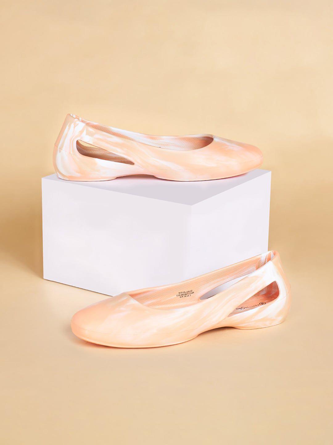 forever glam by pantaloons printed round toe ballerinas