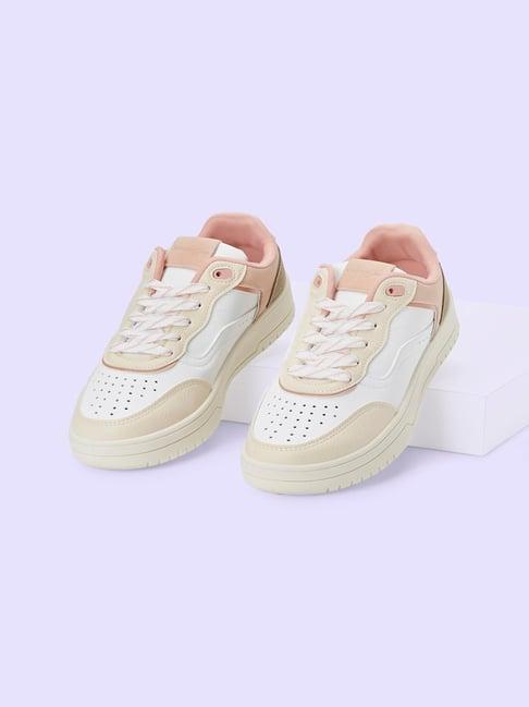 forever glam by pantaloons women's beige sneakers