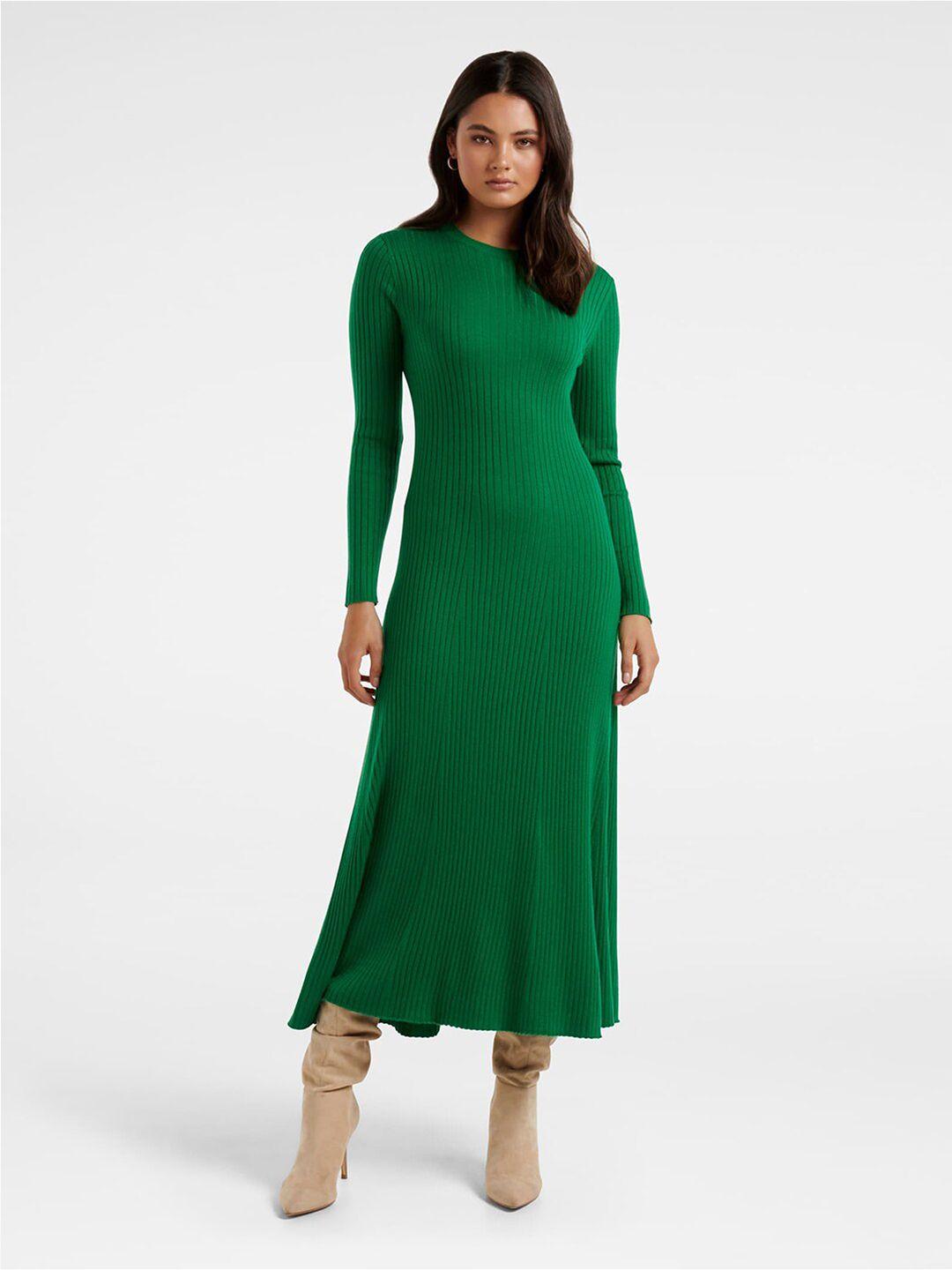 forever new green sheath midi dress