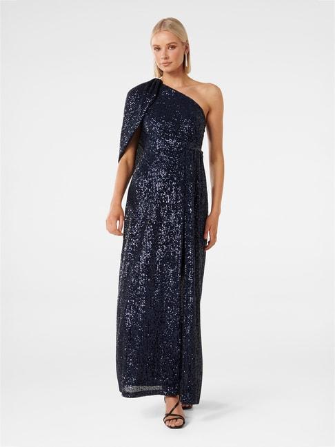 forever new navy embellished gown