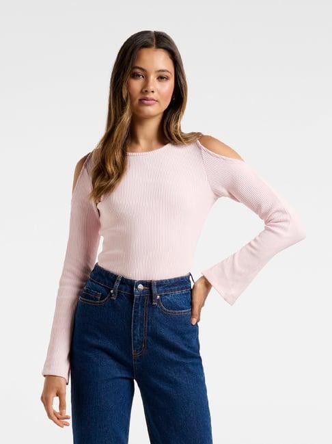 forever new pink round neck top