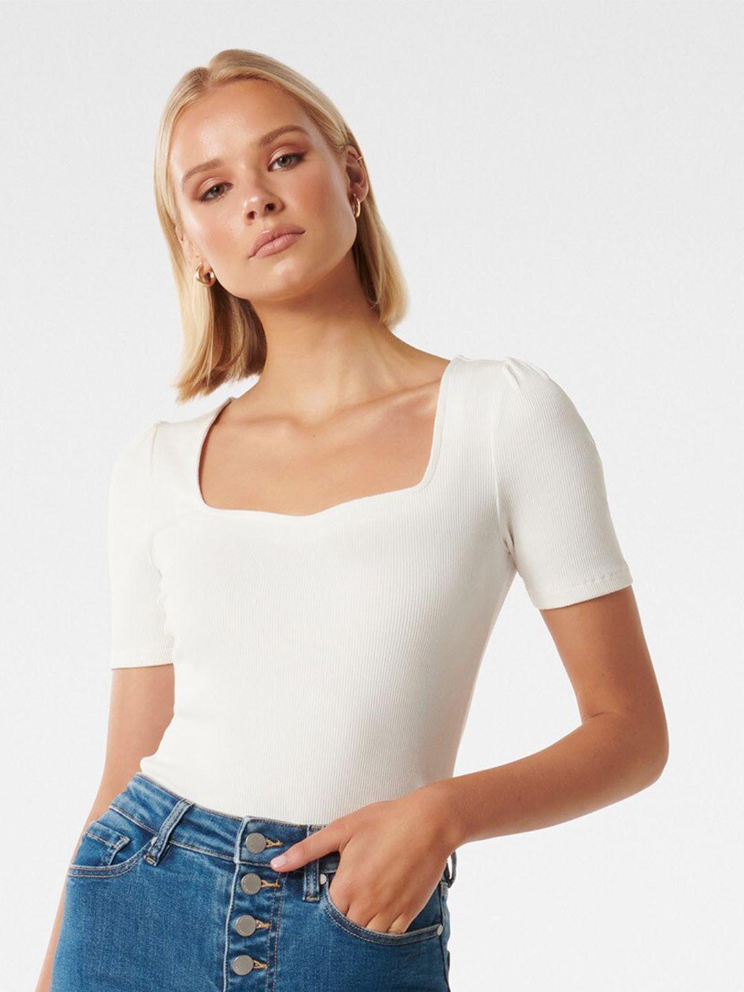 forever new square neck fitted top