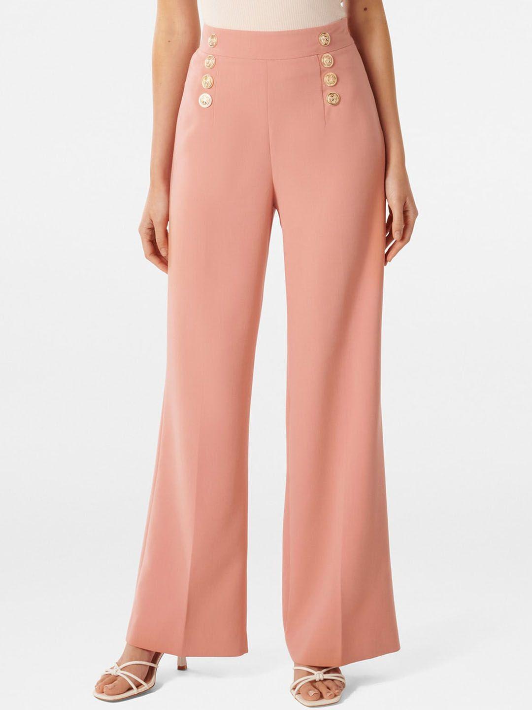 forever new women flared high-rise formal trousers