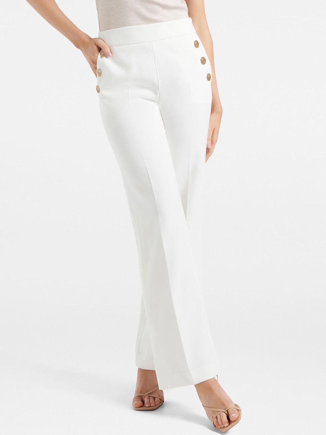 forever new women flared high-rise trousers