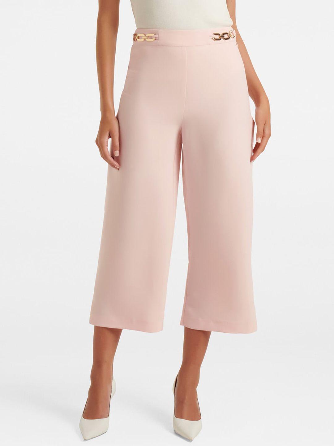 forever new women high-rise culottes trousers