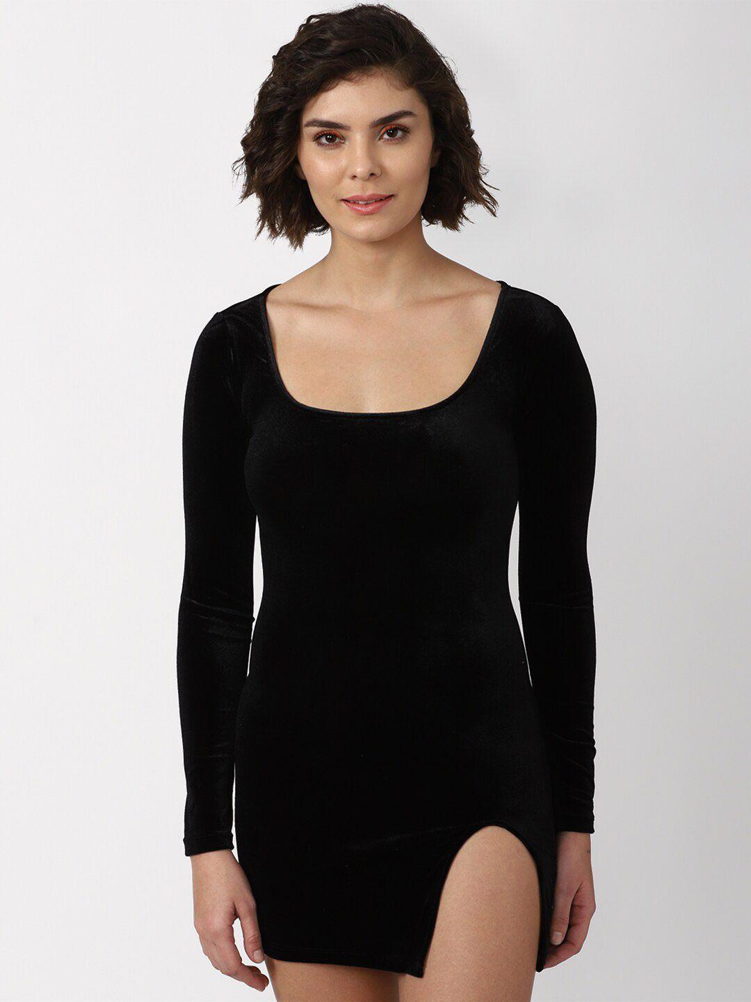 forever 21 black bodycon mini dress