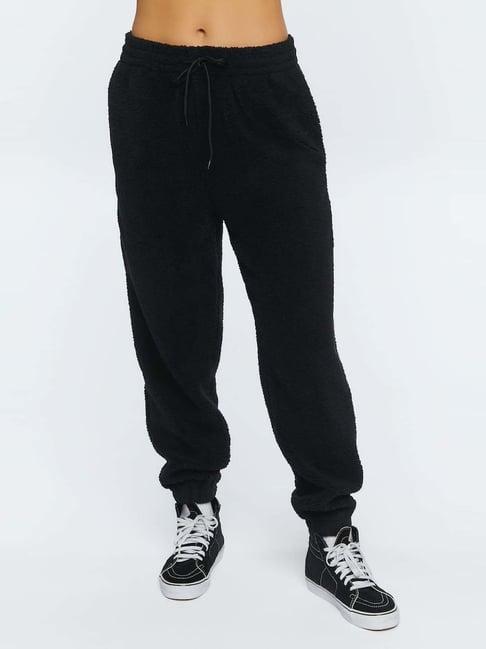 forever 21 black mid rise joggers