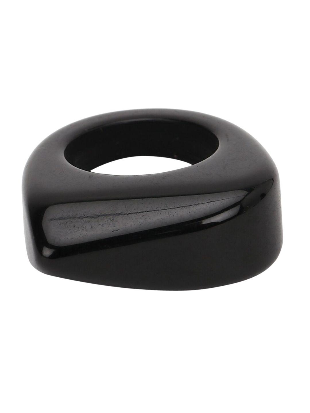 forever 21 black resin finger ring