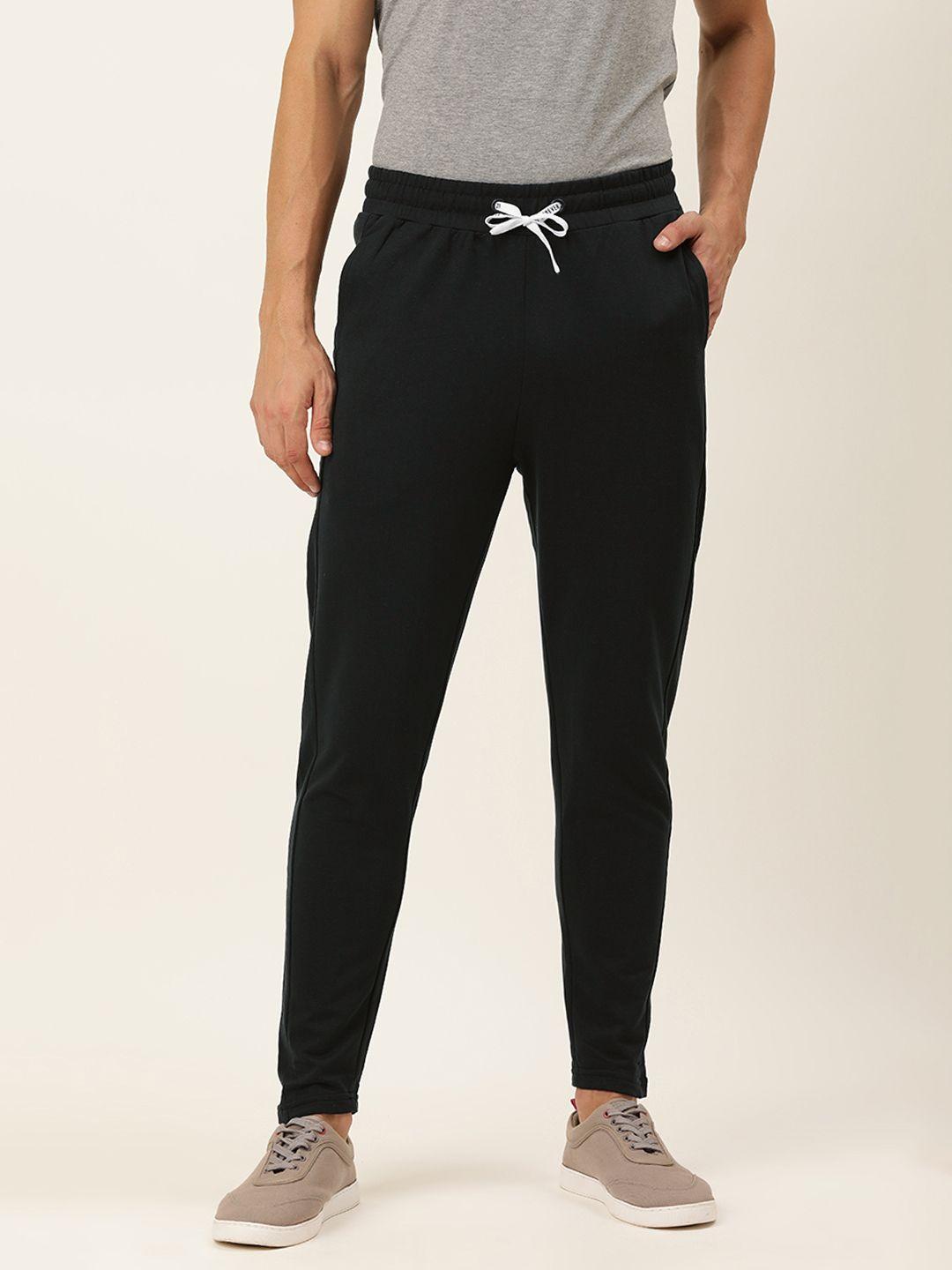 forever 21 black solid active sport track pant