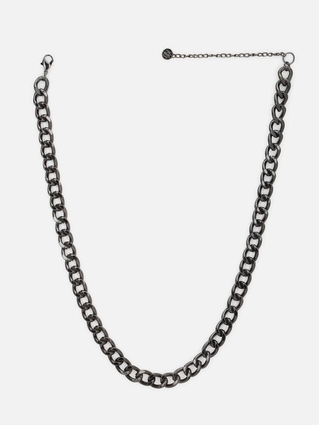 forever 21 black solid statement necklace