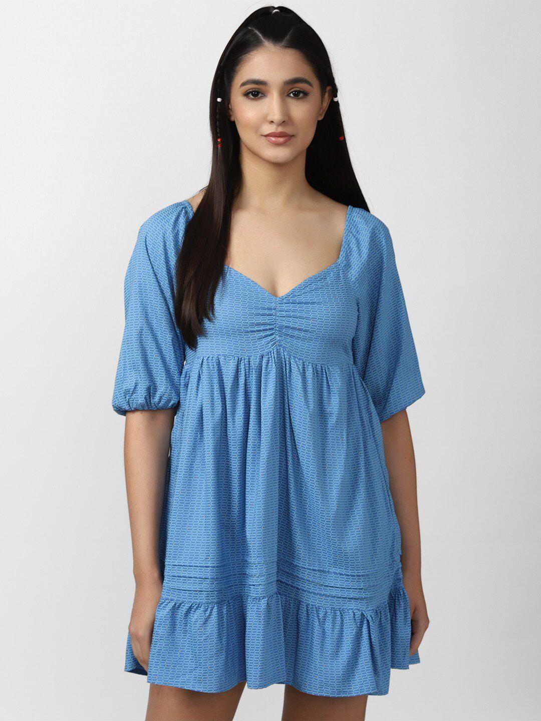 forever 21 blue empire mini dress