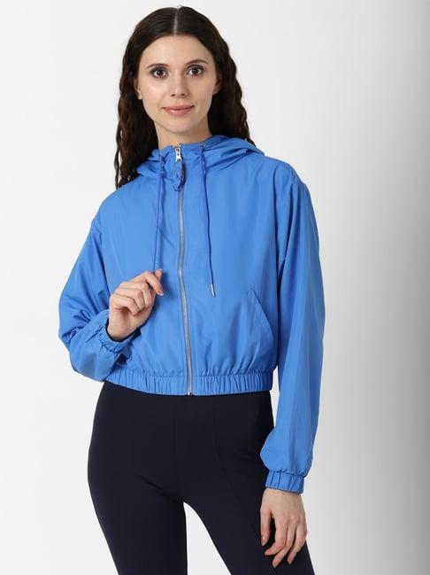 forever 21 blue regular fit jacket