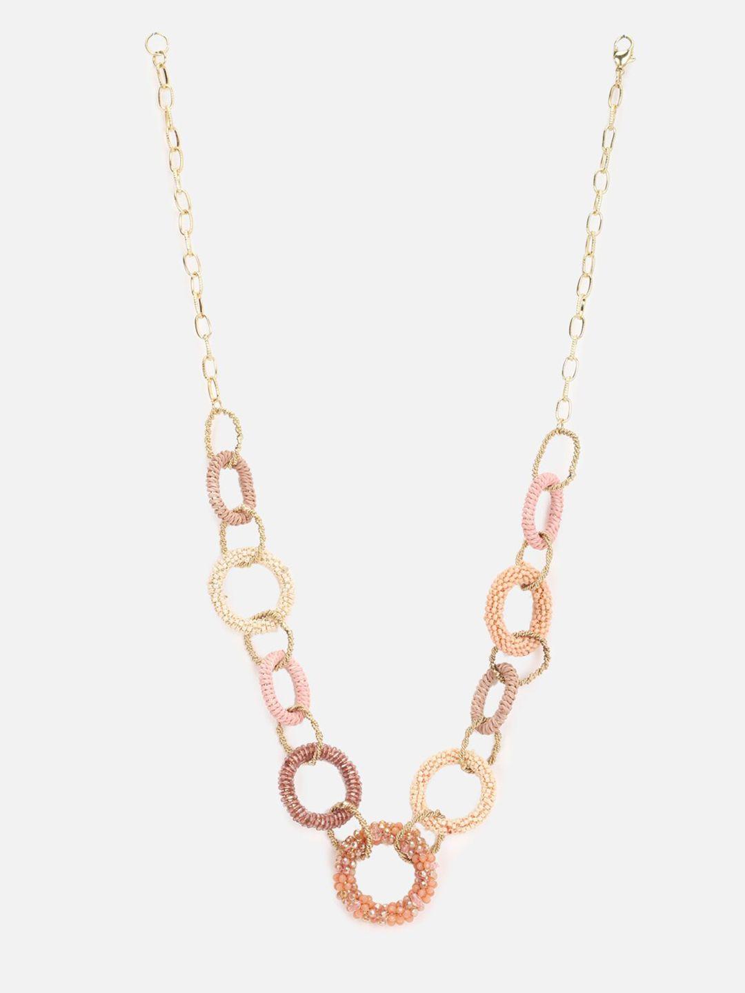 forever 21 circular statement chain design necklace