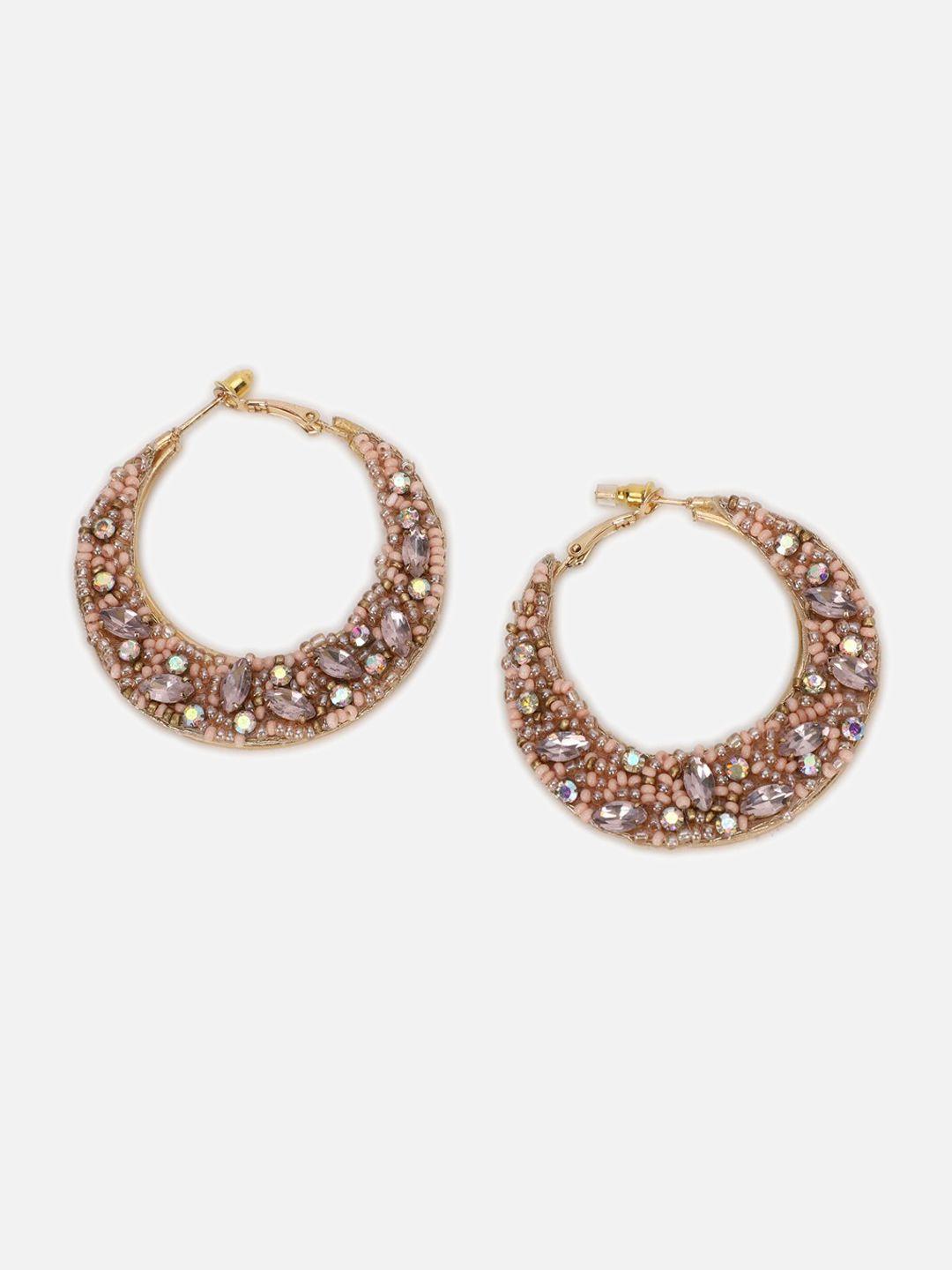 forever 21 gold contemporary hoop earrings