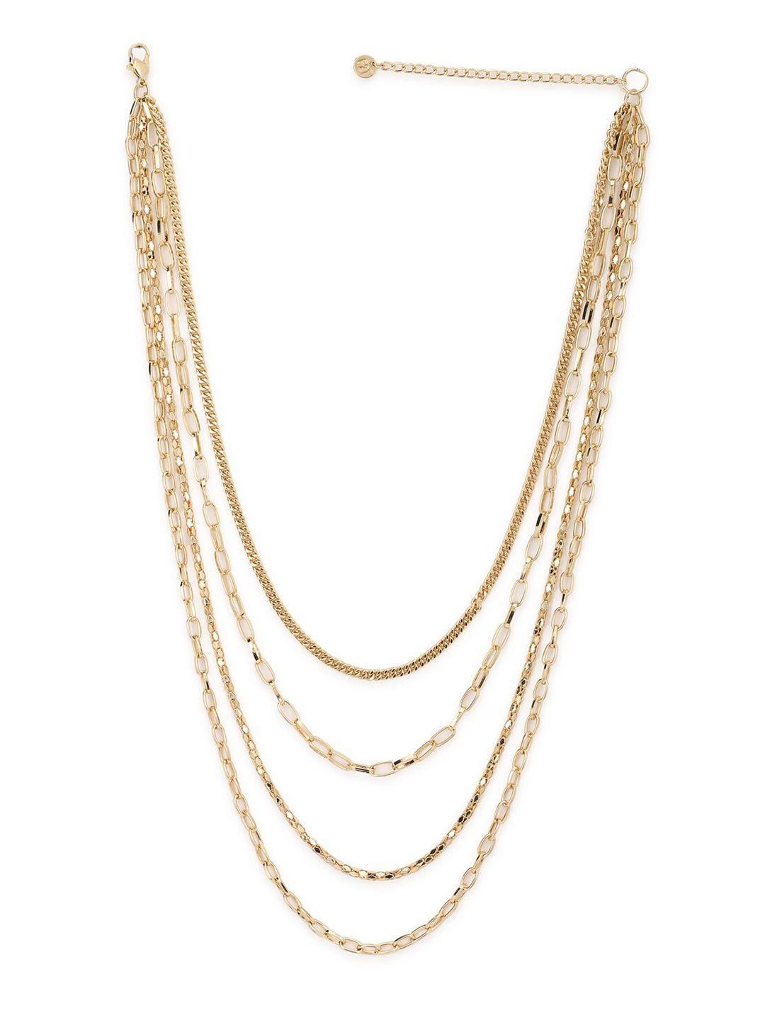 forever 21 gold-plated layered necklace