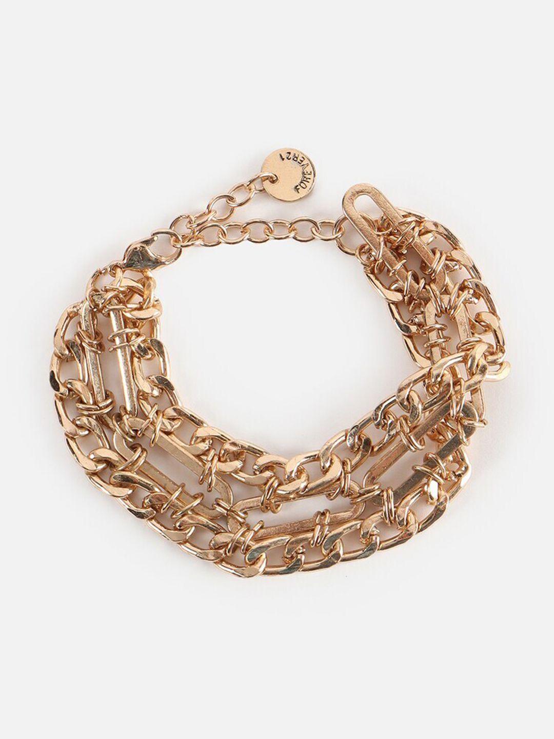 forever 21 gold-plated link bracelet