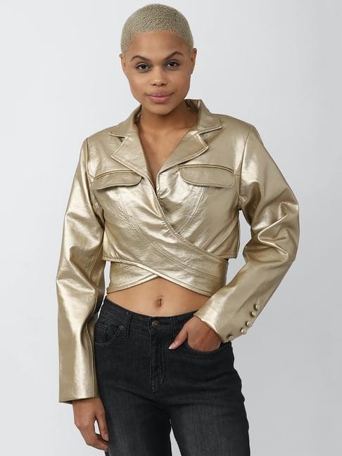 forever 21 gold tailored jacket