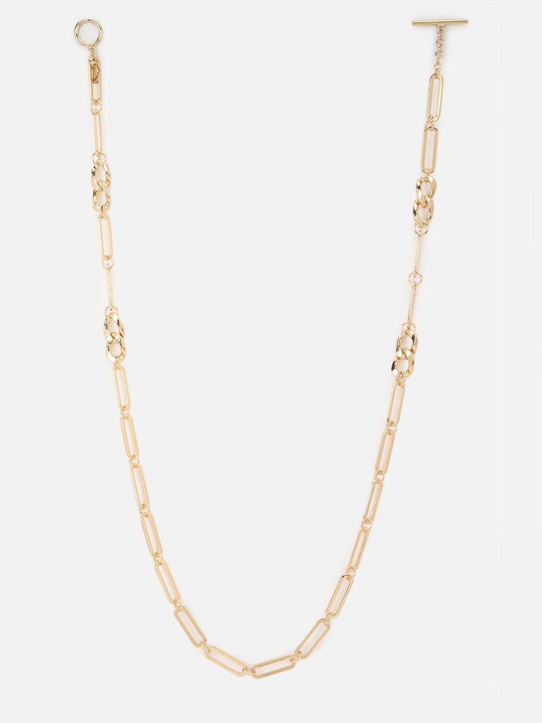 forever 21 gold-toned  solid necklace