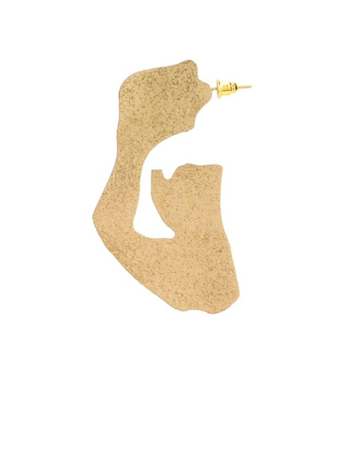 forever 21 gold-toned contemporary drop earrings