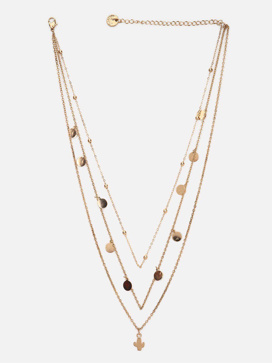 forever 21 gold-toned layered necklace